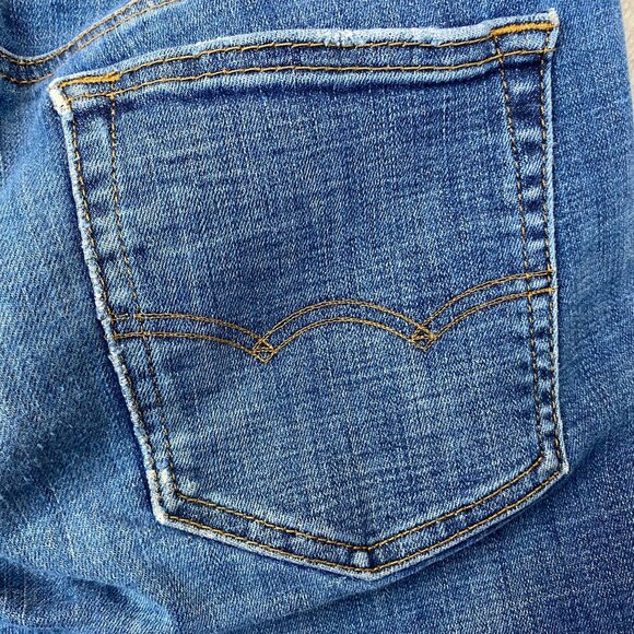 American Eagle Outfitters Mens Jeans 30x34 Relaxed Fit Mid-Rise Blue Denim Casua - Picture 13 of 16